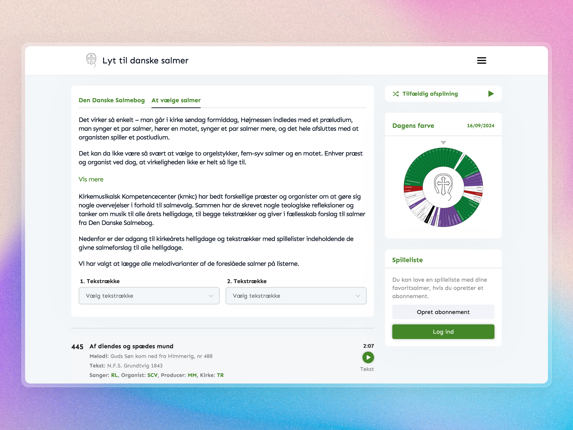 Lyt til Danske Salmer screenshot 2
