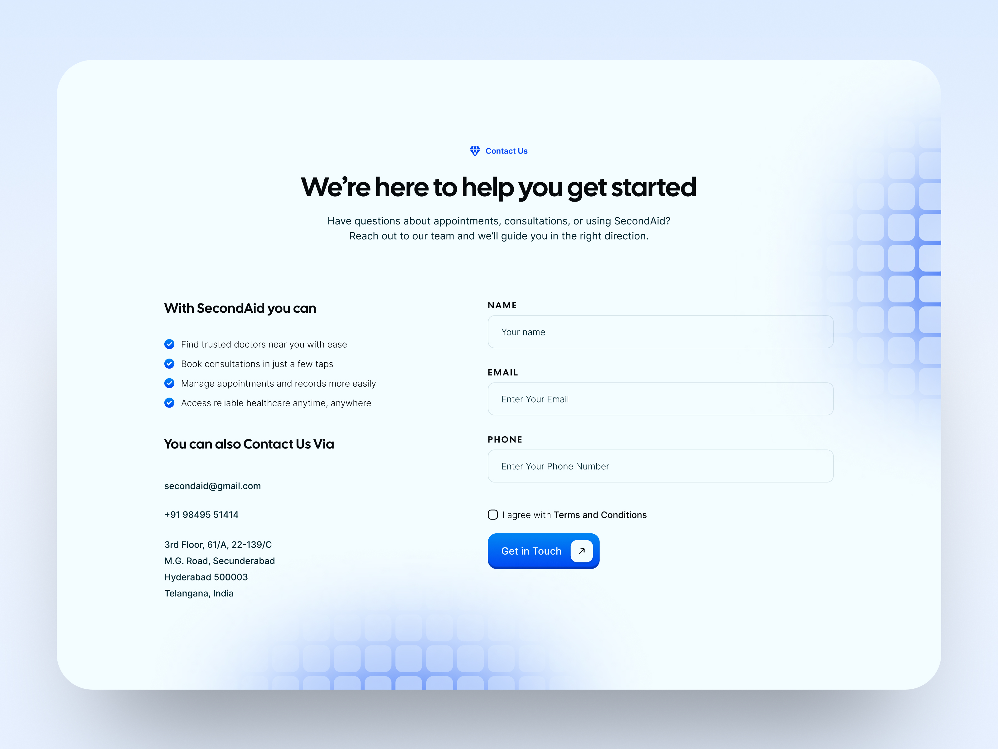 Second Aid Website screenshot 6